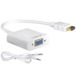1080P HDMI to VGA with Audio Output Converter Adapter Lead for HDTV PC Laptop PS3 Xbox