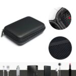 Hard Bag Zipper Case Black For WD Disk Case Protection Hard Pouch Drive 2.5 Inch