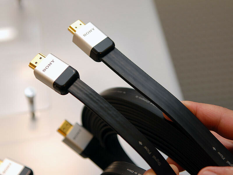 Sony 2M Flat High Speed HDMI Cable, 4K 3D Ready For PS4, Xbox, TV
