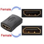 HDMI Female To Female Joiner Connector Extender HDTV HD 1080P - Black