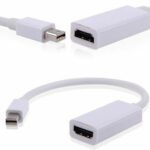Mini Display Port to HDMI Converter Mini DP to HDMI Adapter - White