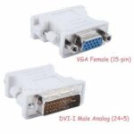 DVI-I Male Analog 24+5 to 15 Pin VGA Female Video Connector Converter