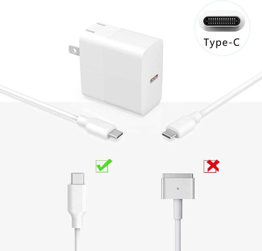 Laptop Charger for A1534 A1540 Power Adapter 14.5V 2.0A 29W Type-C – IT ...