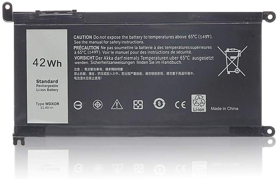 Dell Inspiron 13/15/5000/7000 Series Laptop Battery – 11.4V 42WH – Replaces T2JX4, 3CRH3, FC92N