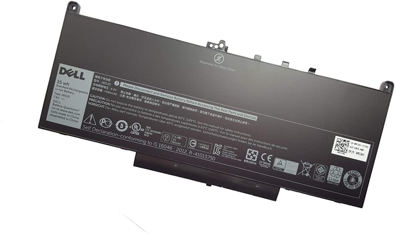 ASUNCELL Laptop Akku 7.6V/55Wh Für Dell Latitude E7270 E7470 - J60J5 Kompatibel