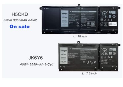 Genuine Dell H5CKD 53Wh 4 Cell Laptop Battery – For Latitude 3410 3510, Inspiron 5505, Vostro 5300 Series