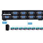 VGA Video Splitter Switcher Switch  250MHz Screen High Resolution  8 Port DC 5V Power Adapter