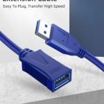 Super Speed USB 3.0 USB Male To Female Extension Cable  1.5m Cord