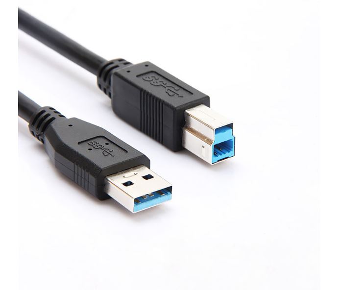 KONIX High-Speed USB 2.0 Printer Cable – 2 Meter / 6.6 Ft, Type A Male To B Male, Black