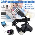Mini Desktop USB   Speech Microphone Mic Stand For PC Laptop Computer Notebook