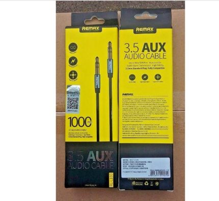 Audio R L. Cord AUDIO CABLE RL-L100 Male to Male 3.5MM AUX Audio Gold Cable – IT Palace Hub