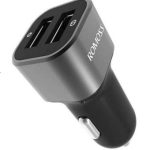 New Mini Design  Universal Car Charger 12V  2.4A With 2 Charging USB  Port Model  AM12