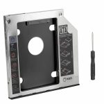 12.7mm 2.5" SATA Second Fat SSD HDD Caddy Laptop Optical Drive Bay Aluminum Adapter