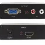 VGA TO HDMI With  R/L Port For With DC Charger 5V  Audio 1080P HD  With Durable Quality Material