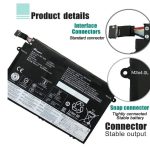 Laptop 3 Cell Battery for Lenovo ThinkPad E480 E485 E495 E580 E590 E595 E585 E490 E14 E15 R480 R490 R580 Series  P/N :  01AV446