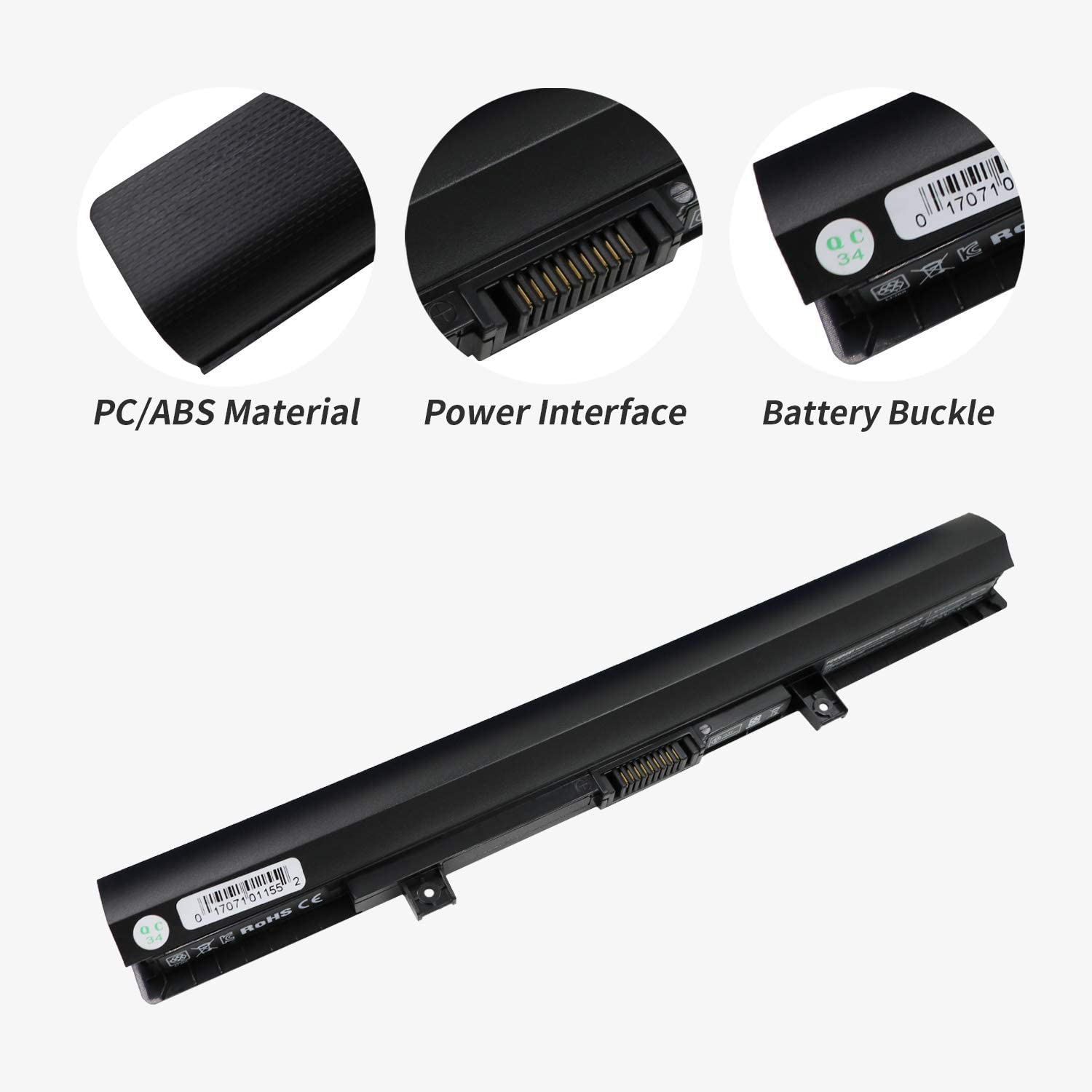 Batteria Per Toshiba Satellite C50/C55/L50 – 2800mAh 14.8V, Ricambio PA5184U-1BRS