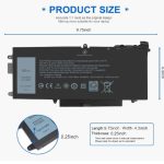 K5XWW  Dell Latitude 5289 7389 7390 2-in-1  Series  Laptop 4 Cell Battery 7.6V  P/N :   P29S001 P29S002 725KY 71TG4 N18GG 6CYH6 J0PGR