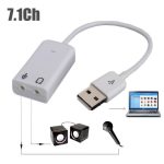 Sound Card 7.1 USB 2.0 Virtual  Channel Audio Sound Adapter For PC Desktop And Laptops
