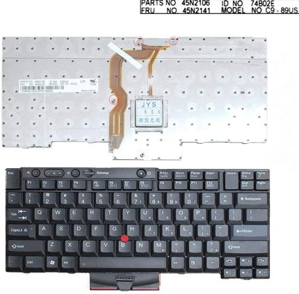 Laptop Notebook Keyboard Lenovo Thinkpad  With  Pointer  T510 T510I T520 W510 W520 Series P/N   45N2036 45N2071 45N2106 45N2141 45N2176 45N2211 04W2753
