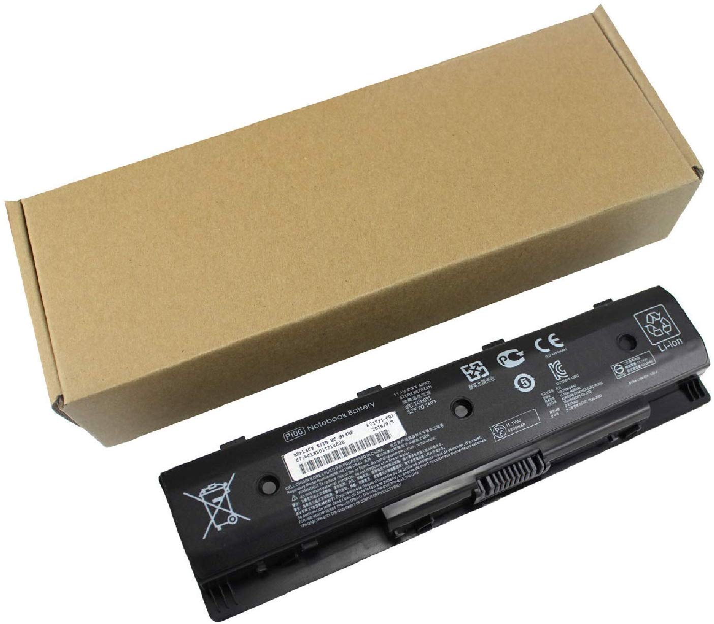 thumbnail image 2 of PI06 / P106 Replacement Battery For HP Envy 15, 17, Pavilion 14, 15, 17 – 4400mAh 6-Cell 2 of 5