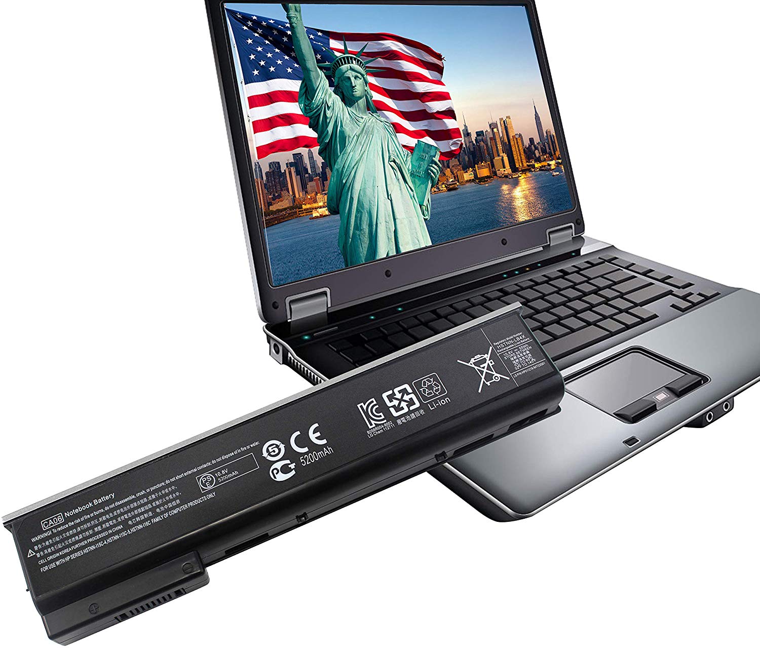 Infoelettronica Batteria 5200mAh Per HP ProBook: Compatibile Con 718755-001, CA06XL, HSTNN-DB4Y