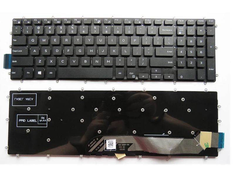 thumbnail interactive-video image 1 of DELL Inspiron 15-5000 5565 5567 US Keyboard Palmrest Cover Assembly - Silver 1 of 4