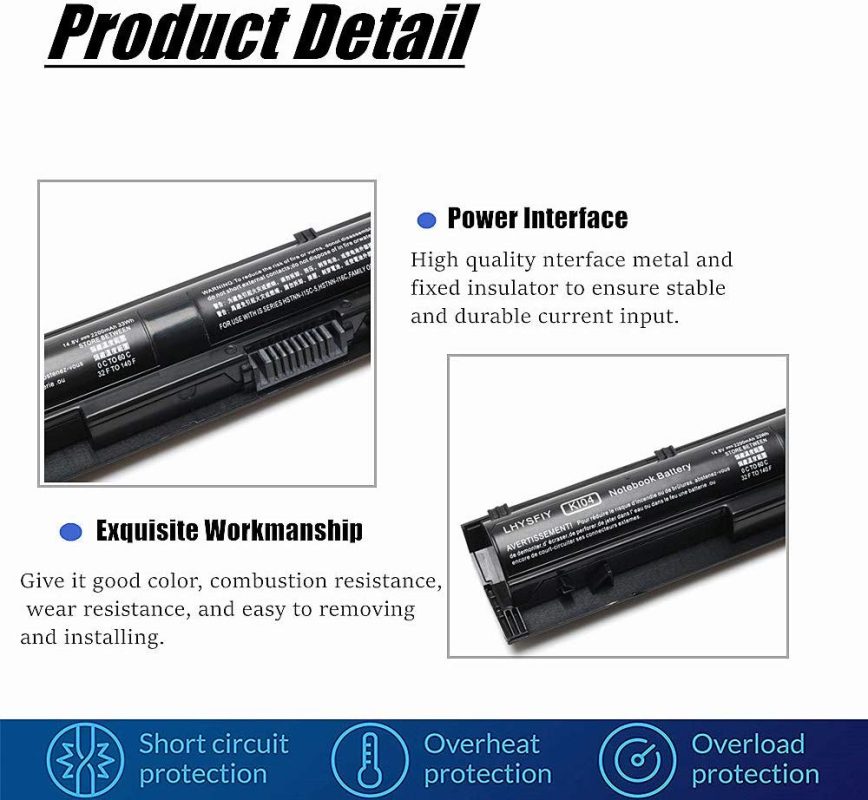 KI04 K104 New Laptop 4 Cell Battery Pavilion 17 Series P/N : TPN-Q158 ...