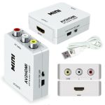 AV RCA  TO HDMI HD  Converter  Composite CVBS  Audio Video Adapter