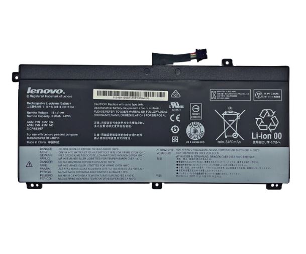 00ny639 Laptop 3 Cell Battery 51Wh Lenovo ThinkPad T550 T550s T560 W550 W550s Series P/N: 45N1740 45N1741 45N1742 45N1743 - Image 3