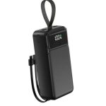 Power bank Fast Quick External Battery Charger For 30000 mAh 22.5W With 3 Inputs  4 Outputs  Builtin Cable  Model A317