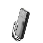 Power bank Fast Quick External Battery Charger For 10000 mAh 22.5W With 3 Inputs  4 Outputs  Builtin Cable  Model A315