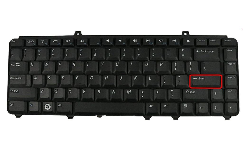 Laptop Notebook Keyboard Dell Vostro 1400 1420 1500 1540 Series P/N NSK-9301 OP446J 9J.N9382.201 9J.N9382.21D - Image 2