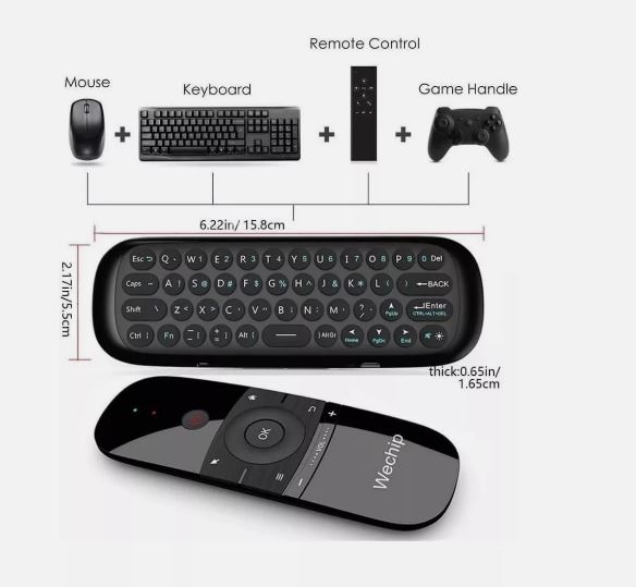 Remote Control 2,4GHz Air Fly Mouse Wechip W1 Wireless Keyboard Remote Control Infrared Work For Android TV BOX & Smart LED TV - Image 3