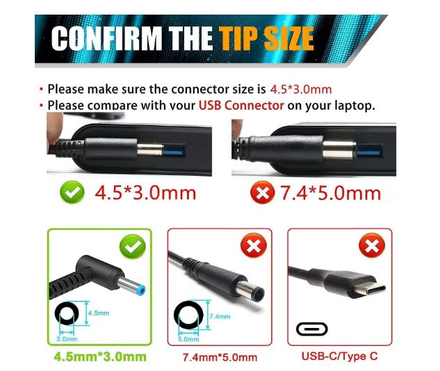 HP 200W Blue Pin Laptop Charger For HP OMEN 15 15t 17 17t Series - Image 7