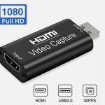 Hdmi Female To USB 2.0 Male Video Or Audio Capture Card Device For 1080P HD  Game  Recorder Video Live Streaming   Compatible This    Nintendo Switch, PS5, Xbox