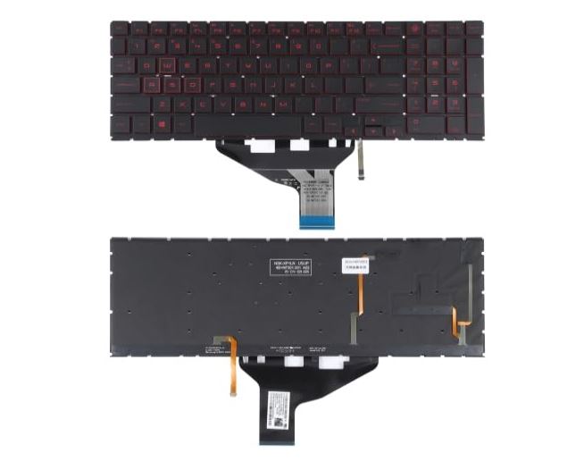 Laptop Notebook Backlit Keyboard For HP Omen 15-DC 15-DH 15-DC1018ca 15-DC1008ca DC-0108TX 15-DC0087nr 15-DC0020NR 15-dc0001tx 15-dc0000 15-dc2000 15-dh1000 15-DH002NR 15-DH001 15-DH0161TX Series P/N 9Z.NFBQ.101 NSK-XP1BQ