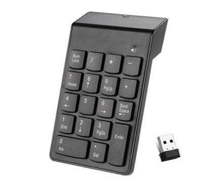 Wireless USB With 2.4G Numeric Keypad Number 18-Key Keypad For PC ...