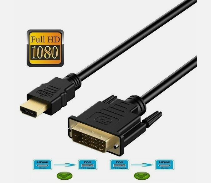 Full HD 1080P Digital Video Hdmi Male To DVI Male Adapter Cable For PC Or Laptop Monitor HD TV Projector - Image 3