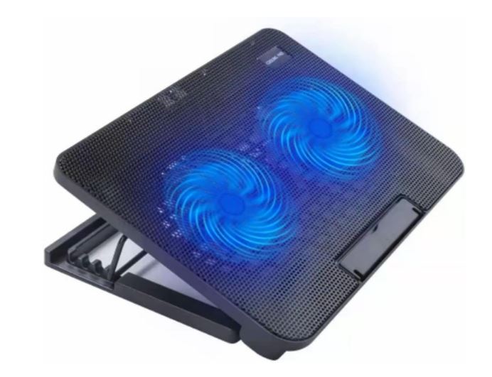 New Laptop Cooler Pad Dual fan Portable and lightweight Style 2 USB Power Adjustable Angle With plug and play - Image 6