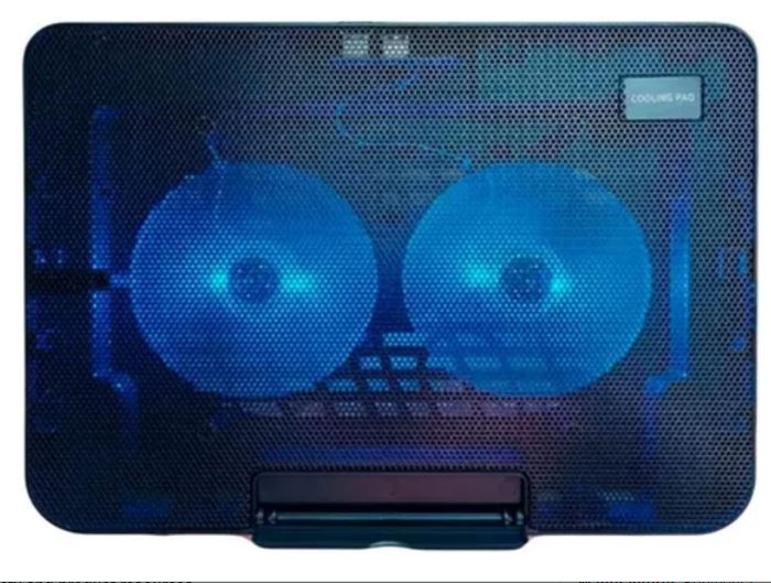 New Laptop Cooler Pad Dual fan Portable and lightweight Style 2 USB Power Adjustable Angle With plug and play - Image 5