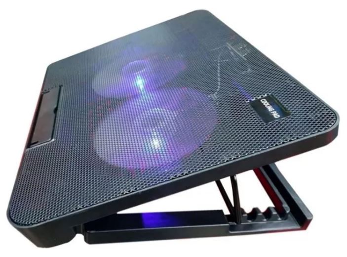 New Laptop Cooler Pad Dual fan Portable and lightweight Style 2 USB Power Adjustable Angle With plug and play - Image 2