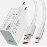MI QC  120W Fast Mobile WALL CHARGER With EU plug With Charging Cable Compatible For     Xiaomi 12T Pro  Redmi K70 Pro  Redmi K60 Pro  Xiaomi 13T Pro  Xiaomi 14 Pro  Redmi Note 13 Pro Plus