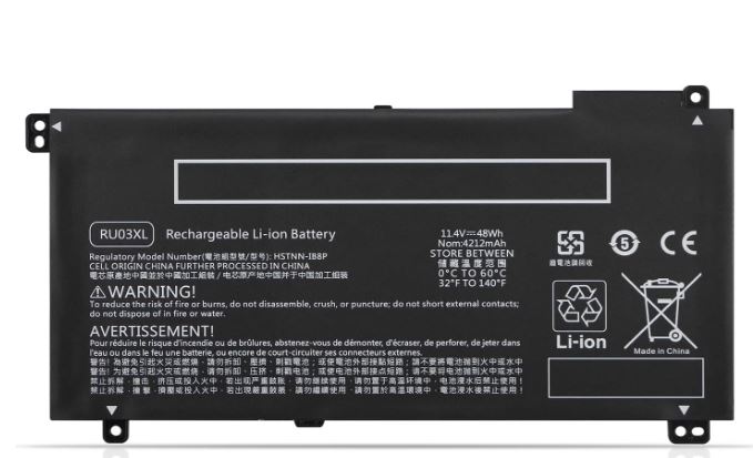 RU03XL Laptop Battery HP Probook X360 440 G1 Series P/N : HSTNN-LB8K HSTNN-UB7P L12717-171 L12717-1C1 L12717-421 L12717-541