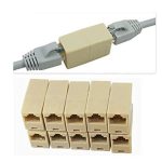RJ45 Inline Coupler LAN  Network  Cat6  Female to Female 8P  Cable Joiner    For Use  Devices Router   PC Modem  IP camera CCTV  Server  Network printer (Pack OF 100 Pcs)