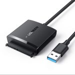USB 3.0 To SATA Cable Adapter  HDD SSD 2.5 & 3.5 Inch Tool-Free, Support Plug & Play with 12V Power Supply Interface