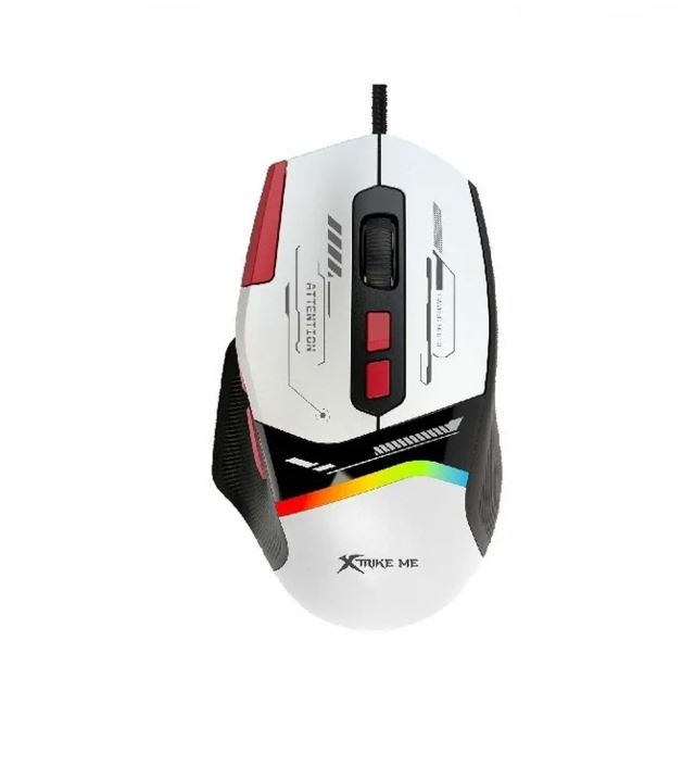 Ergonomic Design Customizable RGB Effects Mouse Plug & Play With 8 Programmable Buttons Connectivity Wired USB Adjustable DPI 12,800 Precision Optical Sensor Xtrike Me Gm 323 Compatibility Windows Gaming Desktop Laptops