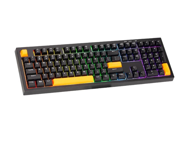Compact Design Mute Switch & Mechanical Feel F1 OR F12 Multimedia Function Keyboard XTRIKE ME KB-512 BK Connectivity Wired USB-C
