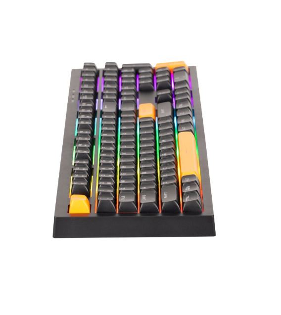 Compact Design Mute Switch & Mechanical Feel F1 OR F12 Multimedia Function Keyboard XTRIKE ME KB-512 BK Connectivity Wired USB-C - Image 2