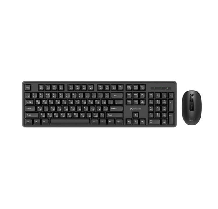 Comfortable Durable Plug & Play Connection USB Wireless 2.4GHz Receiver Xtrike Me Mk-307 Combo Mouse & Keyboard Compatible PC Desktop Laptops Home Office