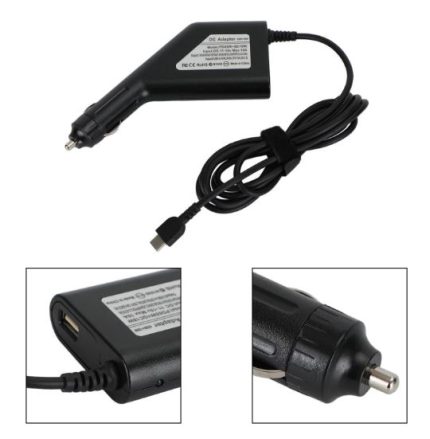 Universal DC  Car Charger 65W  For  Laptop USB Type C With USB Port  HP  Dell Lenovo Etc.